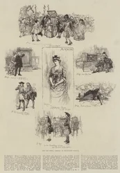 A nova ópera, Manon, no teatro Drury-Lane